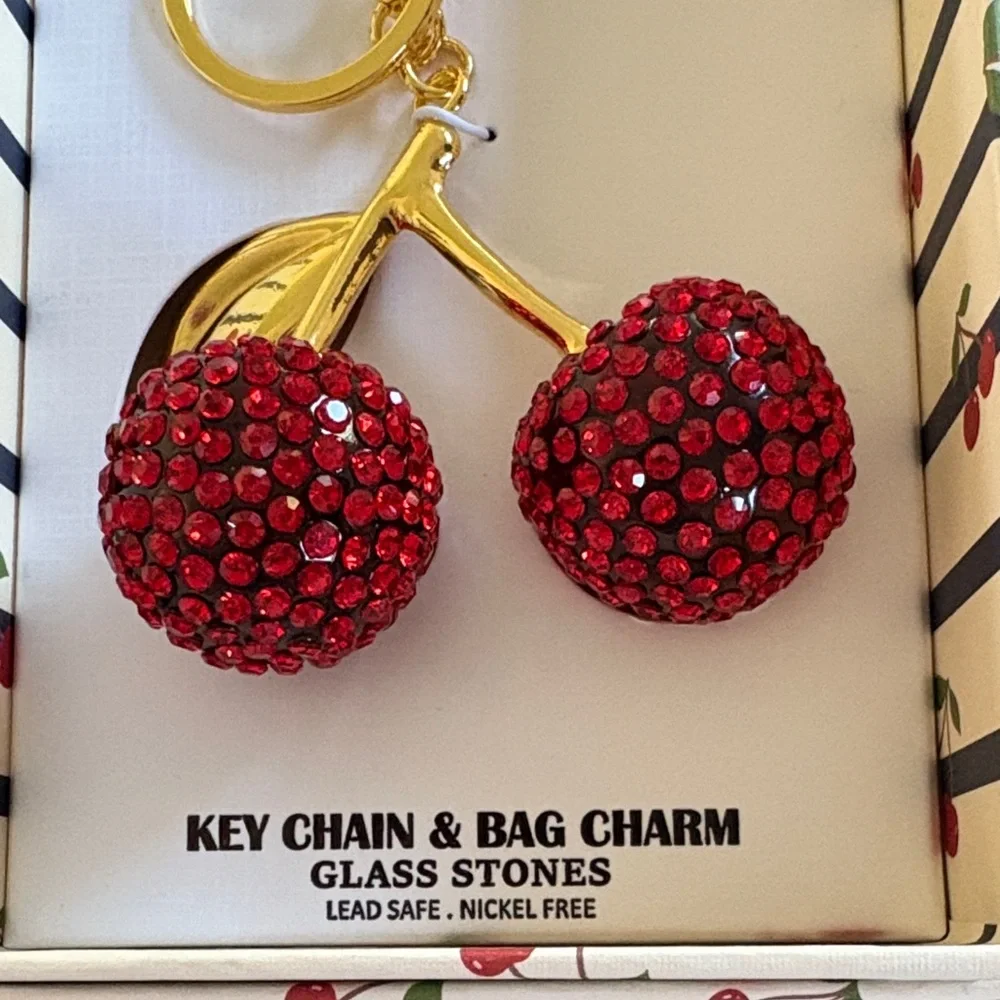 Piper K Cherry Bag Charm - Picture 3 of 5